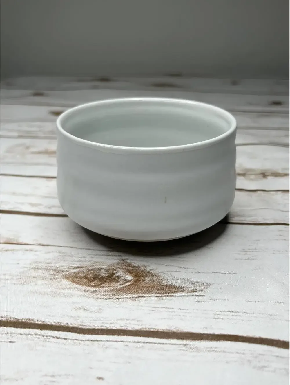 Teanagoo Japanese Style‎ Matcha Ceramic Tea White Two Toned 5” Ceramic Bowl